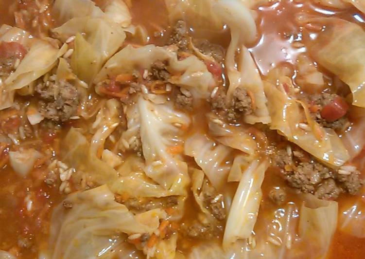 Recipe of Super Quick Homemade Unstuffed Cabbage Stoup