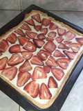 Tarta de frutillas y crema