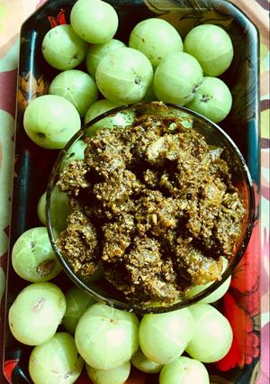 A picture of Instant amla achar.