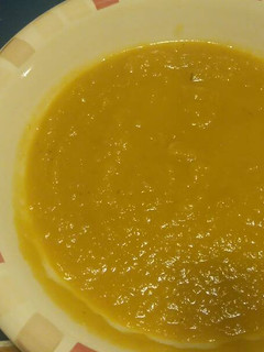 A picture of Slow Cooker ginger pumpkin and carrot soup.