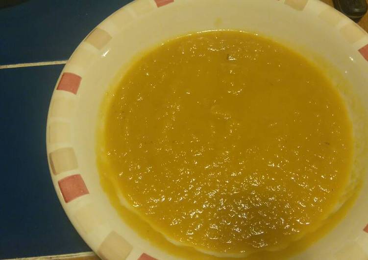 Recipe of Quick Slow Cooker ginger pumpkin and carrot soup