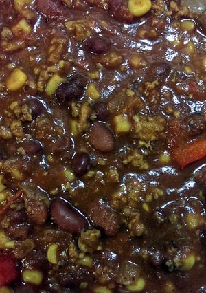 A picture of Hearty Turkey and Bean Chili.