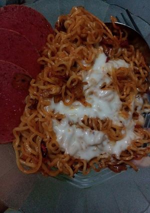 Foto resep Mie Level Mozarella