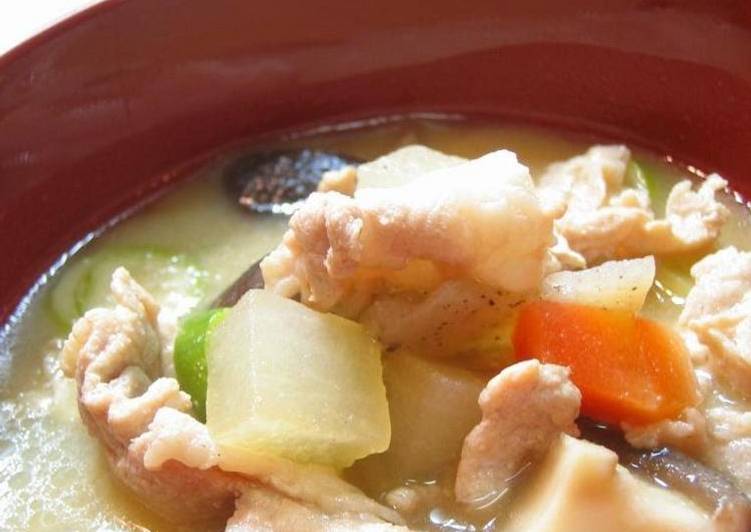 Hearty Pork Miso Soup