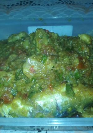 Foto resep Ikan pindang tempe sambal hijau