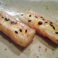 Easy Baked Chikuwa with Mayonnaise A picture of Easy Baked Chikuwa with Mayonnaise.