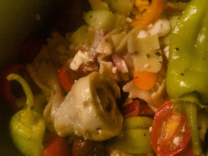 Easy Way Prepare salad pasta Yunani which So Delicious