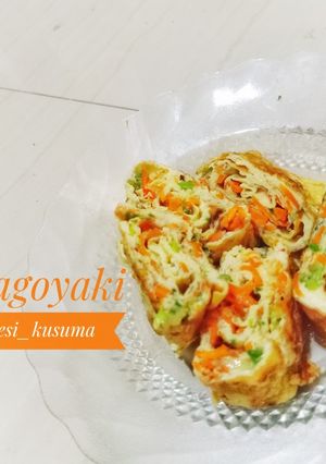 Foto resep 41. Tamagoyaki (telur dadar jepang)