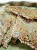 Crunchy Macrobiotic Sesame and Okara Crackers