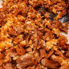 A picture of Leftover fried rice.