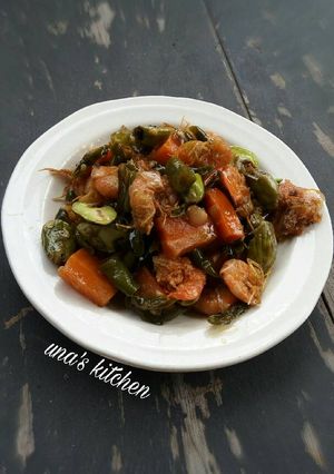 Foto resep Tumis udang pete