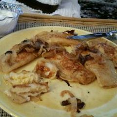 A picture of Mommom's Pierogi.