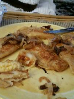 A picture of Mommom's Pierogi.