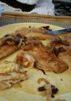 A picture of Mommom's Pierogi.