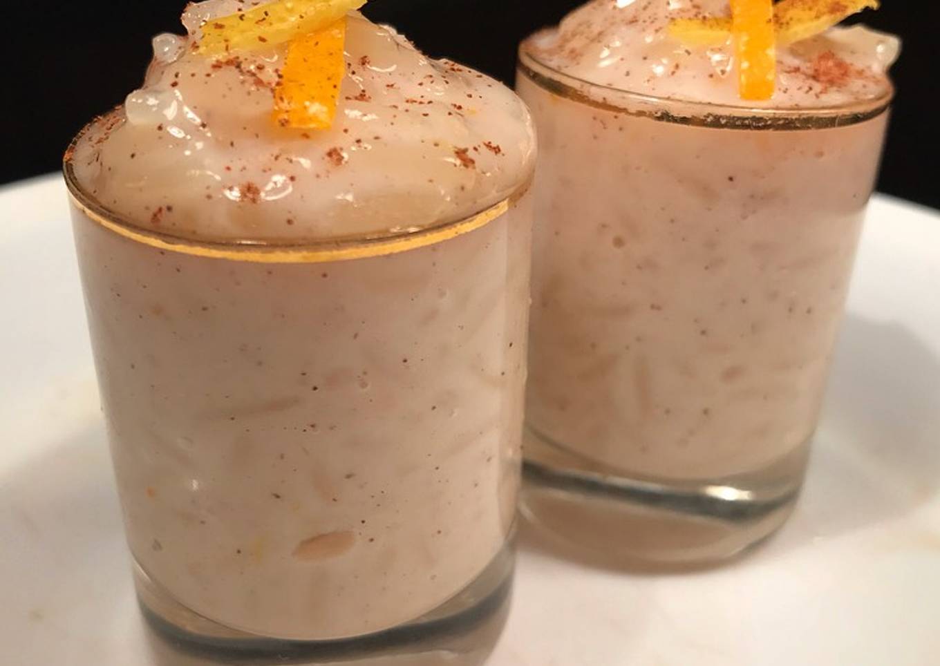 Arroz con leche cremoso al microondas