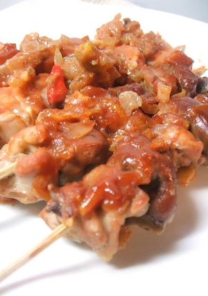 A picture of Cebu-Style Chicken Skewers with Vinegared Marinade.