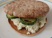 Una foto de desayuno de requesón saludable