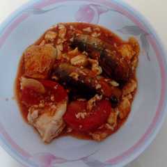 A picture of Quick cook tuna sardines with beancurd...