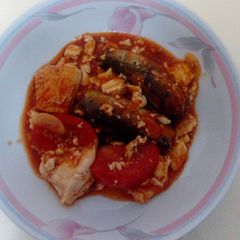 Quick cook tuna sardines with beancurd.. A picture of Quick cook tuna sardines with beancurd...