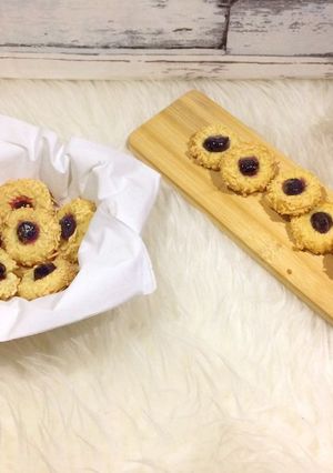 Foto resep Blueberry Thumbprint Cookies