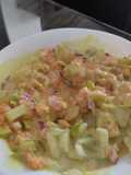 Ensalada de manzana verde, zanahoria, cebolla morada, aguacate y mayonesa casera🍏🥑🧅🥕