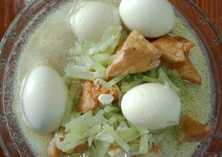 Resep Labu Siam Santan Tahu Telur Anti Gagal
