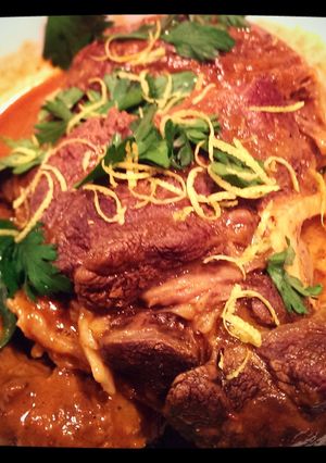 A picture of Osso Buco.