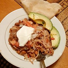 A picture of Crock Pot Bean & Rice Bowl Mexican Pork.