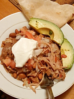 A picture of Crock Pot Bean & Rice Bowl Mexican Pork.