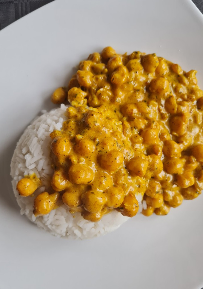 Una foto de Curry de garbanzos