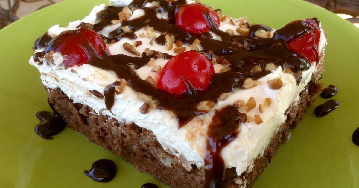 Hot Fudge Chocolate Bread Pudding Cake Recipe by yumalicious Cookpad
