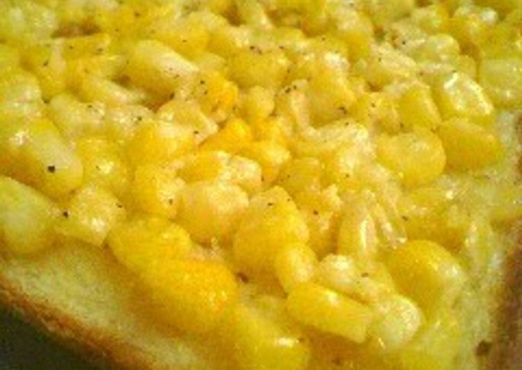 Recipe of Super Quick Homemade Toast with Corn and Butter