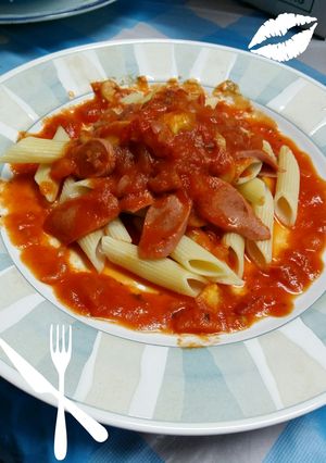 A picture of W.GaL Simple Penne in Pasta Sauce.
