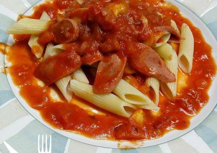 Recipe of Speedy W.GaL Simple Penne in Pasta Sauce