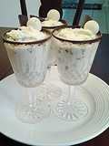 White Chocolate Mint Chip Mousse
