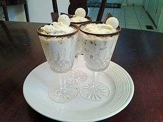 White Chocolate Mint Chip Mousse