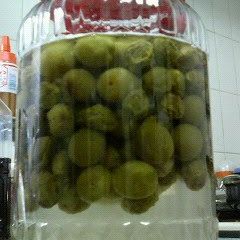 A picture of Ume Juice That's Ready In 1 Week.
