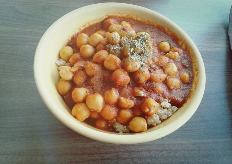 Steps to  Chickpea Curry