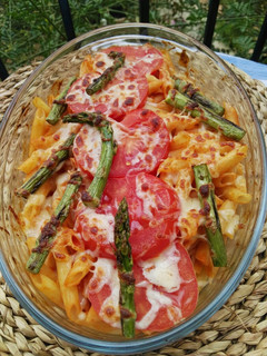 Una foto de Macarrones gratinados con verduras