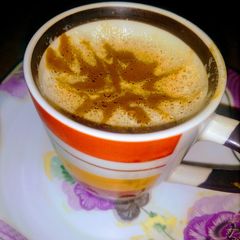 A picture of Creamy coffee ☕.