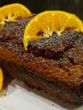 Budín de mandarina, amapola y cardamomo (vegano)
