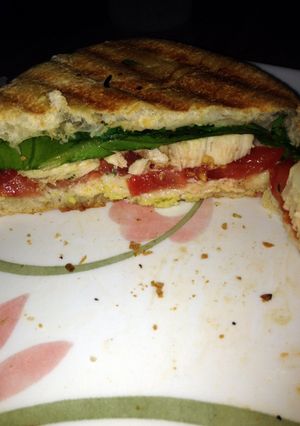 A picture of Chicken Avocado Paninis.