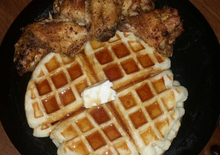 Simple Way to Make Any-night-of-the-week Easy Chicken n Waffles