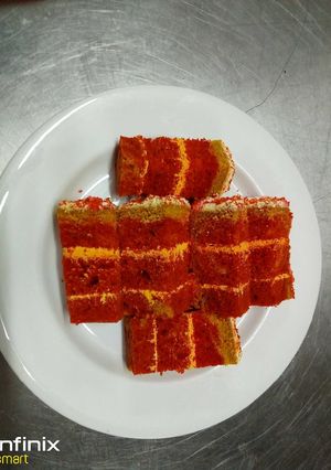 A picture of Red Sponge Tea Cake.