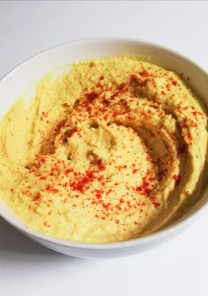 Una foto de Hummus de garbanzo