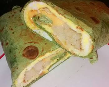 Easy Fast Cooking Easy Cheesy Breakfast wrap Delicious