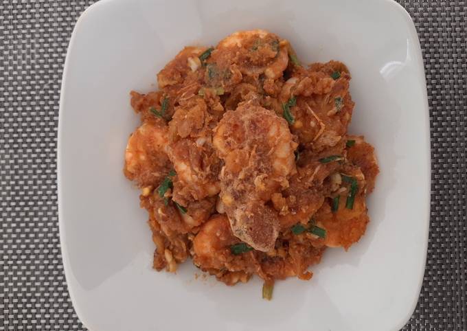 Udang Saos Telor Asin