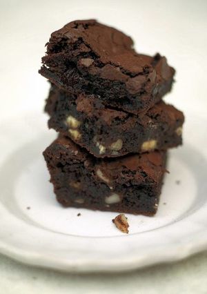 A picture of Jamie's bloomin' brilliant brownies.