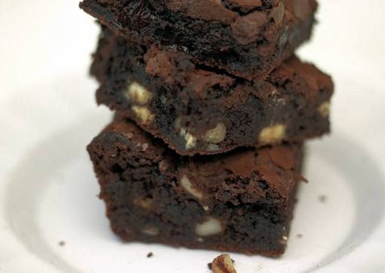 Steps to Make Homemade Jamie&#39;s bloomin&#39; brilliant brownies