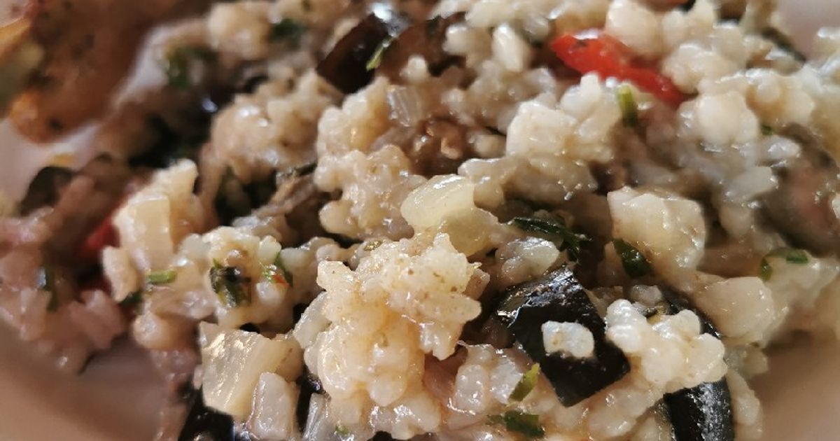 Csirkemájas, Padlizsános Rizottó | Barabás Károlyné receptje - Cookpad ...